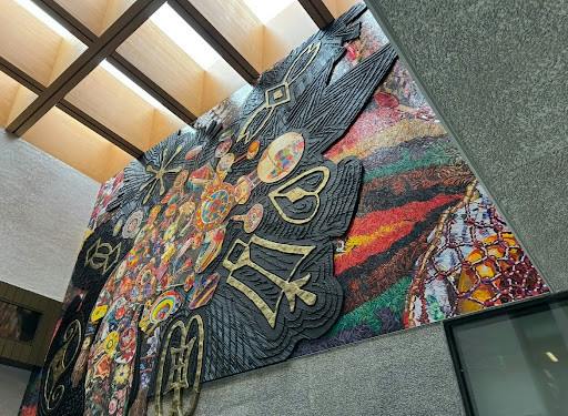 Entrance wall art at the Princeton Art Museum. (Photo courtesy of Gloria Vittadello)