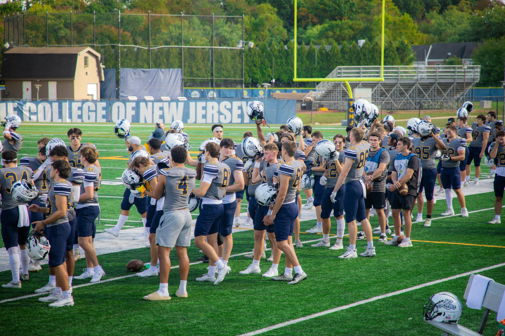 The College&#x27;s rushing attack has led them to a 2-0 start. (Photo by Andre Paras / Video Editor)