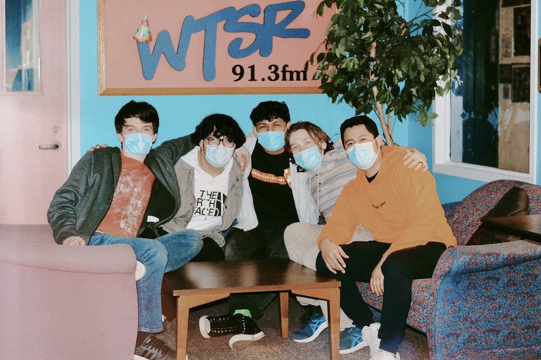 The band Objective Joyride posing for a picture (Photo courtesy of Stephanie Shen).