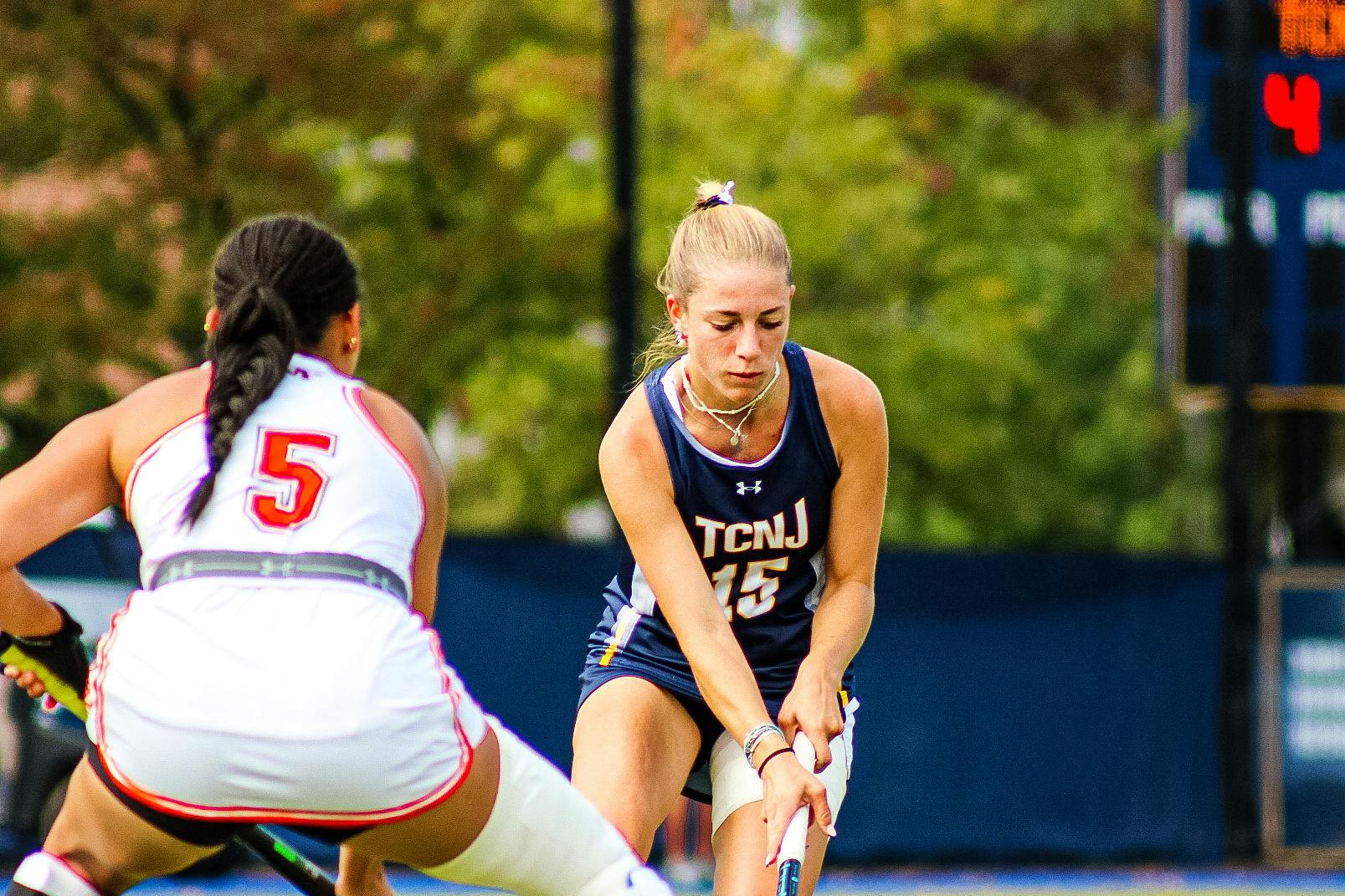 Junior Nika Eschmann has had a breakout season for the Lions this year. 