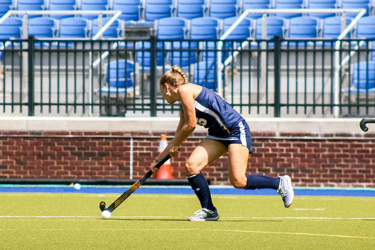 Junior Nika Eschmann picks up her first collegiate point.