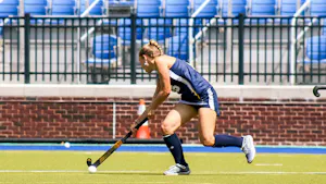 Junior Nika Eschmann picks up her first collegiate point.