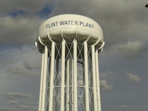 State prosecutors can no longer pursue criminal cases against former Michigan Governor Rick Snyder and other officials for their roles in the Flint water crisis(Photo courtesy of Wikimedia Commons/&quot;﻿Flint-water-treatment-plant-tower&quot; by United States Environmental Protection Agency. April 11, 2016). 