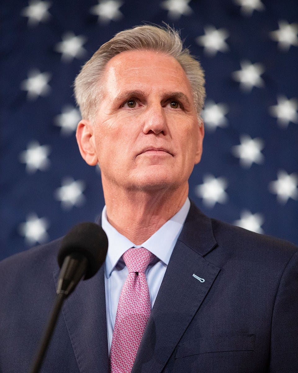 The United States House of Representatives enters uncharted waters with the recent removal of Republican Kevin McCarthy as Speaker of the House (Photo courtesy of Wikimedia Commons/“Kevin McCarthy, official portrait, speaker” by US House Photography. January 7, 2023). 