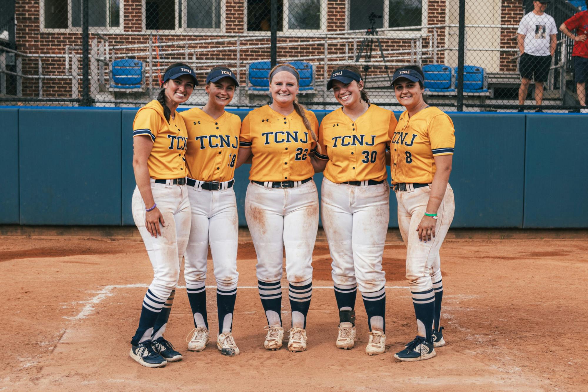 The Lions recognized their five seniors before their Senior Day doubleheader. (Photo courtesy of Arion Owes)
