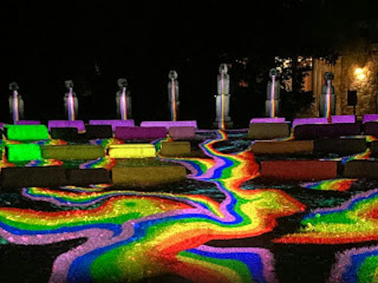 (“The Oligarchs,” Michelle Post. “Froghead Rainbow,” by Klip Collective).