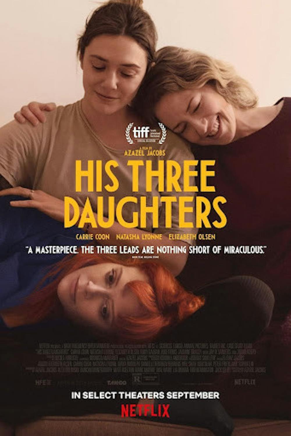 <p><em>The movie, released on Netflix on Sept. 20, explores the complex relationship of three sisters as their father is put on hospice care (Photo courtesy of </em><a href="https://www.imdb.com/title/tt28491891/" target=""><em>IMDb</em></a><em>).</em></p>