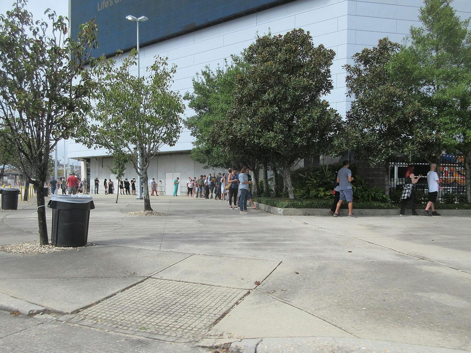 More than 41 million Americans have already cast their ballots in the November election, either by mail or through early in-person voting (Photo courtesy of Wikimedia Commons / “Early voting at New Orleans Arena, October 2020 17” by Infrogmation of New Orleans. October 27, 2020).