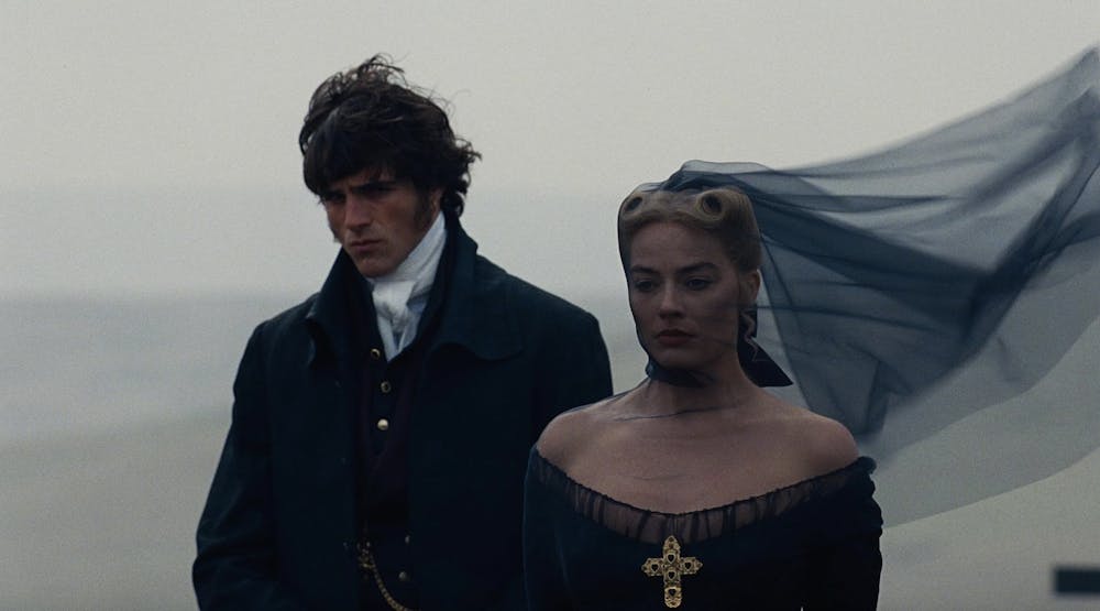 <p><em>Jacob Elordi and Margot Robbie as Heathcliff and Catherine Earnshaw in “Wuthering Heights.” (Photo courtesy of </em><a href="https://www.imdb.com/title/tt32897959/mediaviewer/rm2715984642/" target=""><em>IMDb</em></a><em>)</em></p>