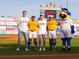 Lions' athletes at Trenton Thunder Ballpark (Photo courtesy of Derick Zelaya).
