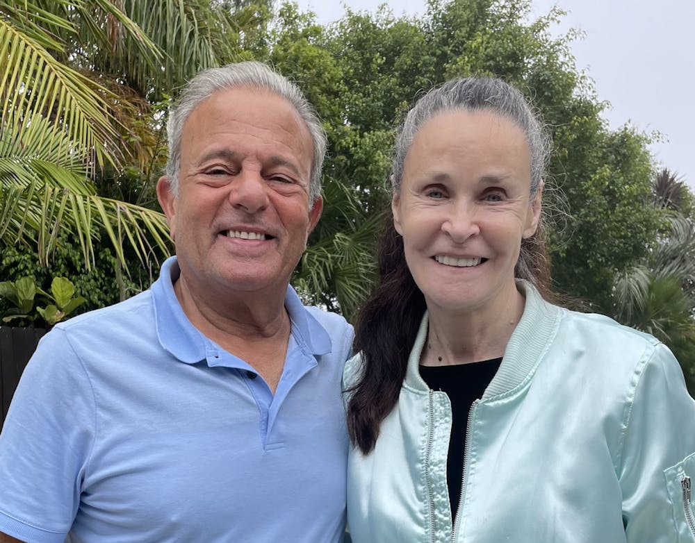 <p><em>Michael Bernstein and his partner of 23 years, Patricia Harp (Photo courtesy of Luke Sacks / Head Media Relations Officer). </em></p>