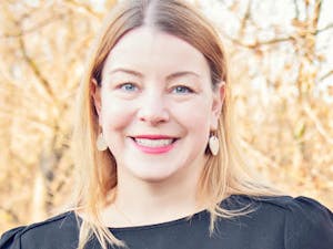 Lauren Madden worked to expand climate change education in K-12 schools by collaborating closely with the New Jersey Department of Education and the first lady’s office (Photo courtesy of Lauren Madden).