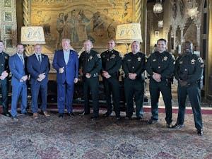 Donald Trump was the target of another attempt at his golf club in West Palm Beach, Florida, on Sep. 15 (Photo courtesy of Wikimedia Commons / “Martin County Sheriff's Office meets up with former president Donald Trump” by Martin County Sheriff's Office. September 17, 2024).