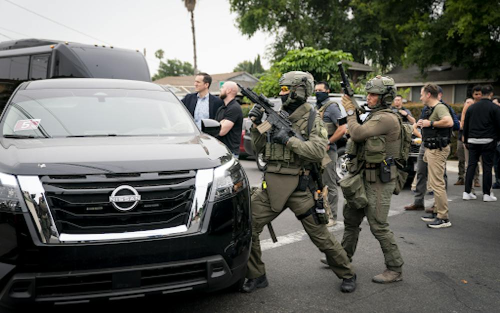 <p><em>A DoorDash delivery driver was shot by an ICE agent not wearing a body cam. (Photo courtesy of </em><a href="https://commons.wikimedia.org/wiki/File:Immigration_and_Customs_Enforcement_(ICE)_Enforcement_and_Removal_Operations_(ERO)_in_Los_Angeles,_California,_June_12,_2025_-_65.jpg" target=""><em>Wikimedia Commons</em></a><em>)</em></p>