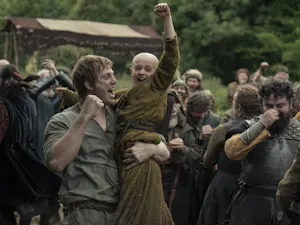 Peter Claffey and Dexter Sol Ansell portray the up-and-coming knight Ser Dunk and his loyal Squire Egg. (Photo courtesy of IMDb)