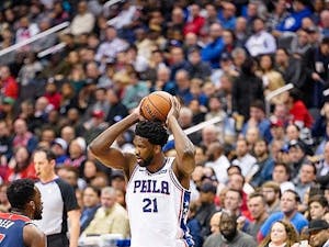 Philadelphia 76ers’ center Joel Embiid is in the midst of one of the greatest individual scoring seasons of all time (Photo courtesy of Paul Browse / Flickr).