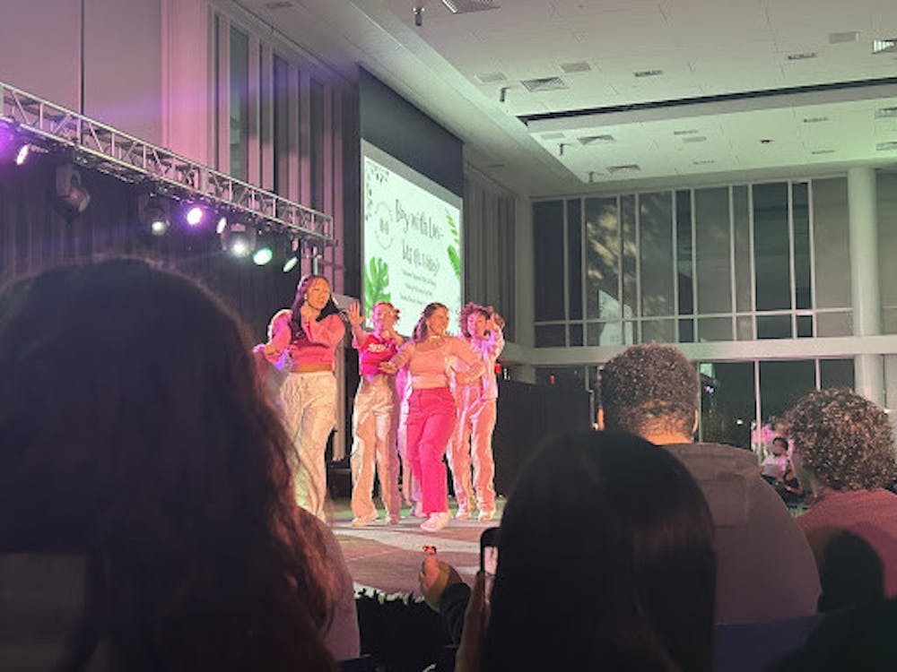 <p><em>Kohesion’s second annual showcase, Growhesion, featured multiple dance covers of K-Pop groups, ranging from BTS to IVE (Photo Courtesy of Jenna Rittman / Correspondent).</em></p>