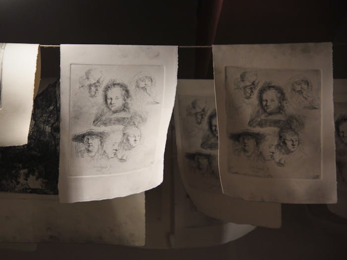 Drawings from the Rembrandt House Museum, the inspiration for the story&#x27;s prompt (photo courtesy of Flickr / Kotomi_ / February 5, 2013).