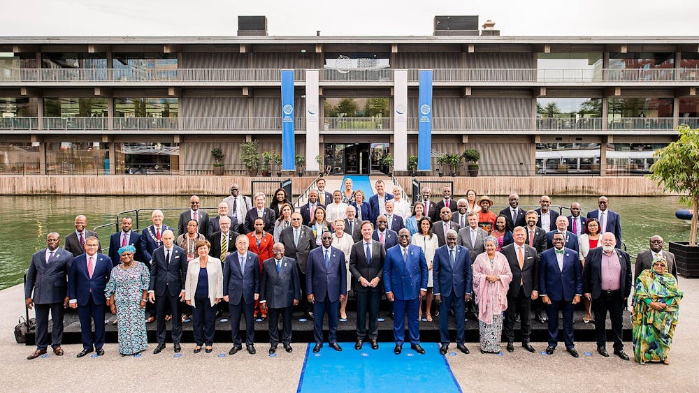 <p><em>The historic first African Climate Summit was held at the Kenyatta International Convention Center in Nairobi, Africa (Photo courtesy of Wikimedia Commons / “</em><a href="https://commons.wikimedia.org/wiki/File:Africa_Adaptation_Summit_2022.jpg" target=""><em>Africa Adaptation Summit 2022</em></a><em>” by Teamresilience. September 5, 2022).  </em></p>