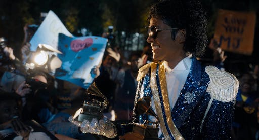 Jaafar Jackson as Michael Jackson in “Michael.” (Photo courtesy of IMDb)