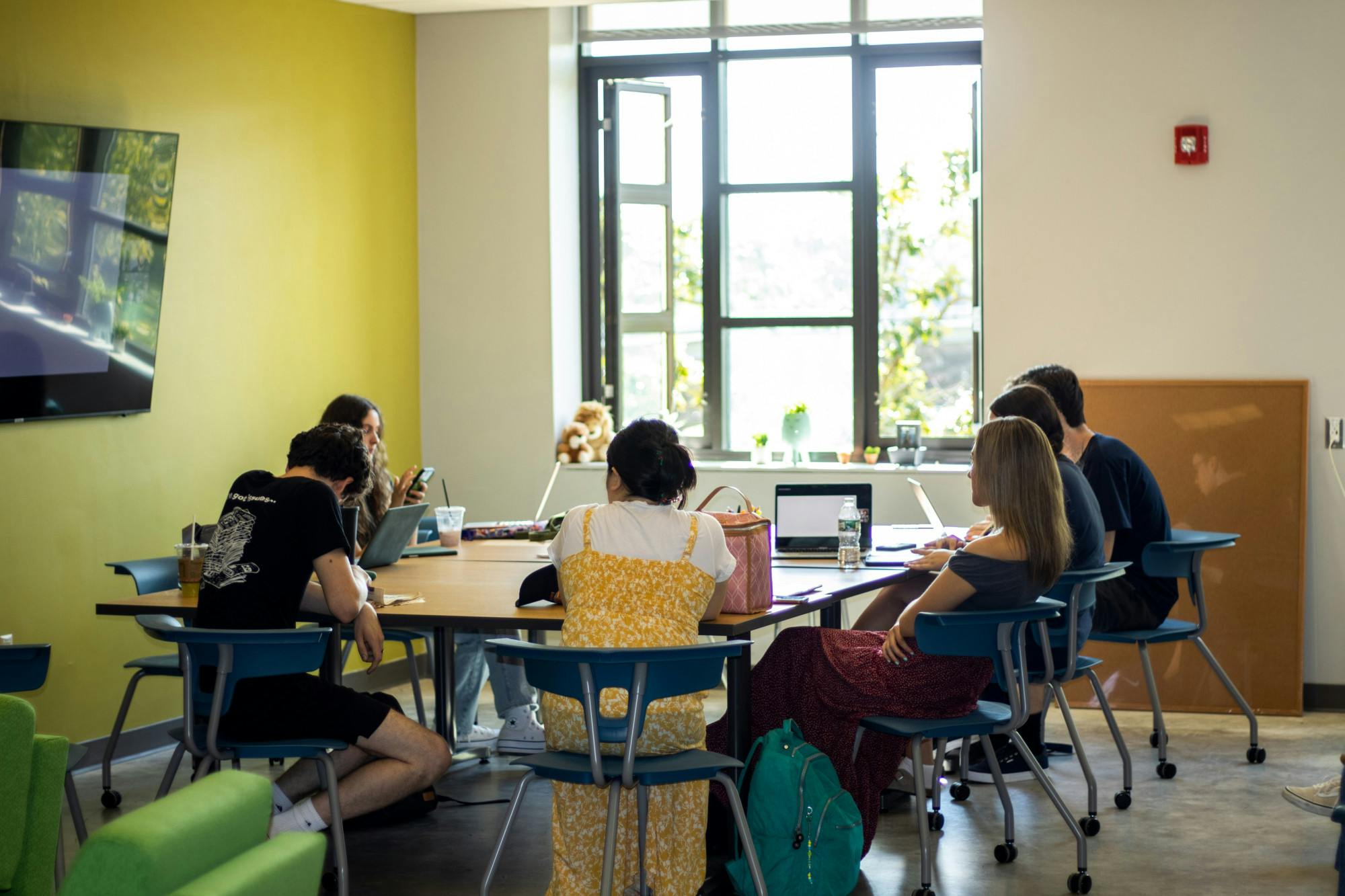 The Signal staff is hard at work (Photo courtesy of Shane Gillespie, Photo Editor)