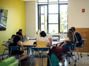 The Signal staff is hard at work (Photo courtesy of Shane Gillespie, Photo Editor)