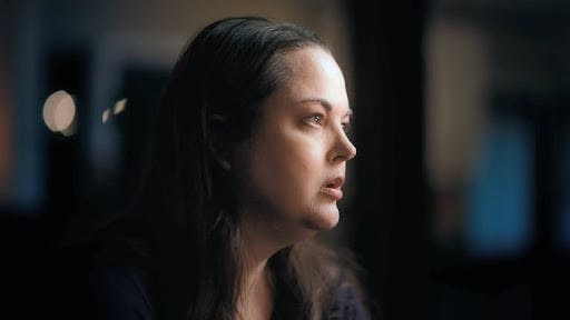 Kerri Rawson talks about her childhood as the daughter of a serial killer in the new Netflix documentary. (Photo courtesy of IMDb)