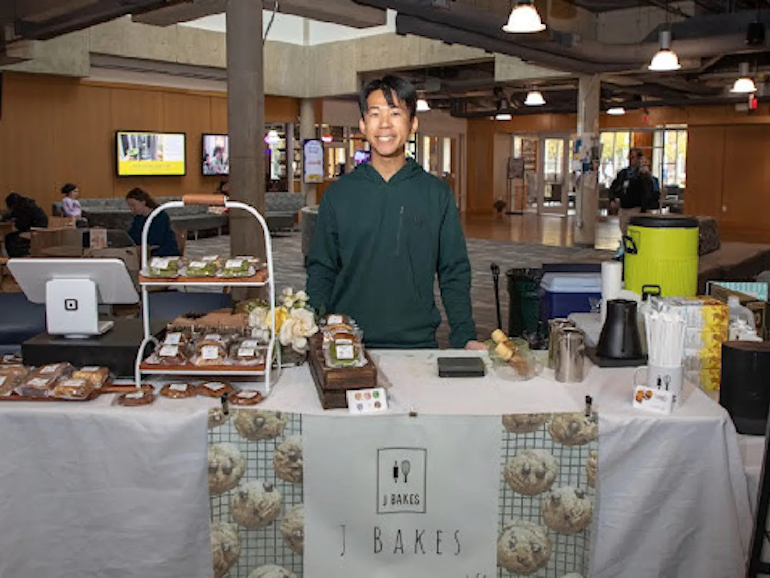 Justin Yuen setting up shop in the Stud (Photo courtesy of Anthony DePrimo)