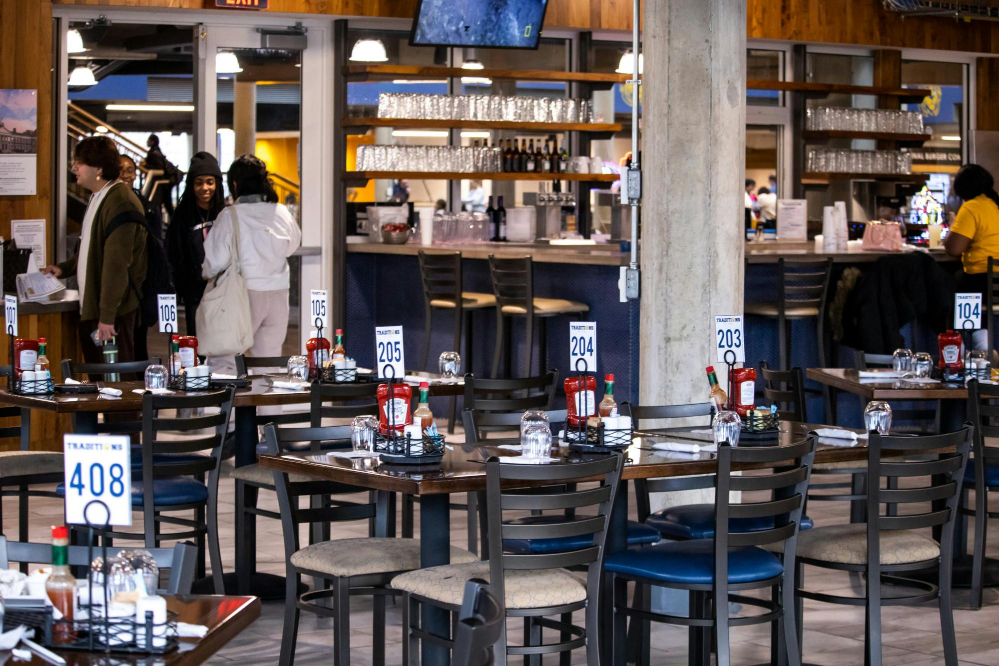 Traditions offers a sub-par dining experience. (Photo by Shane Gillespie / Photo Editor)