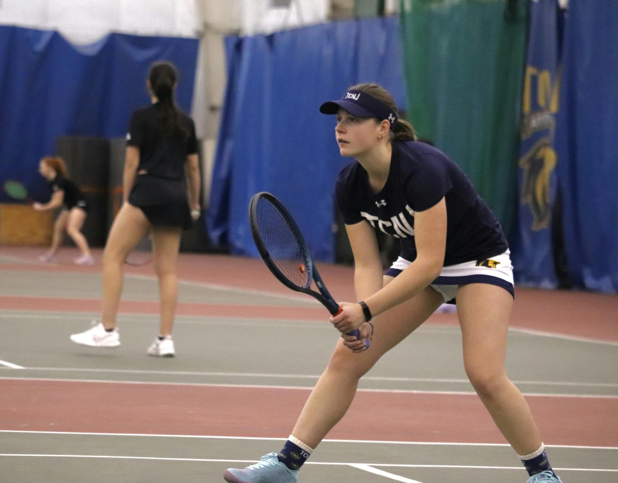 Senior captain Chase Eisenberg during her match (Photo courtesy of Brooke Zevon / Staff Photographer).