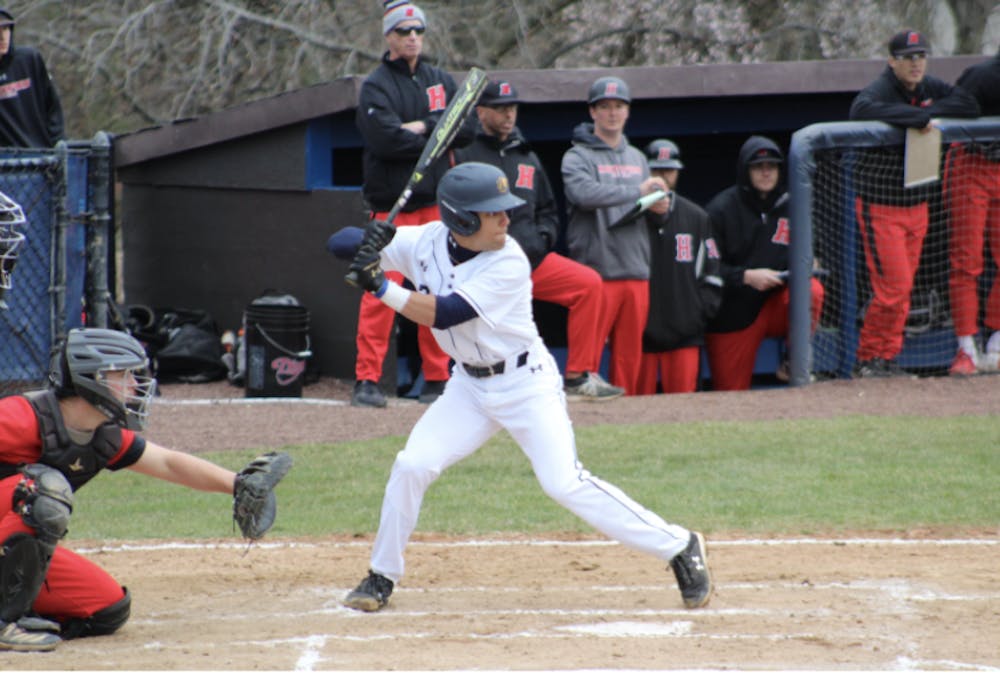 <p><em>The Lions split their first home doubleheader of the season (Photo from 3/25/22 game against Haverford) (Elizabeth Gladstone / The Signal).</em></p>