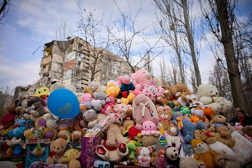 Memorial for those killed in a Russian drone strike on March 6, 2024. (Photo courtesy of Wikimedia Commons)