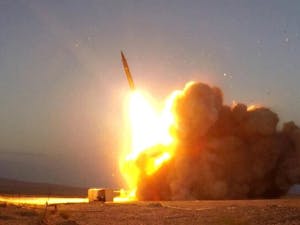 Iran launched a drone and missile attack on Israel on April 13, marking the first time Iran has launched a direct military assault on Israel amid a decades-long proxy war between the nations (Photo courtesy of Wikimedia Commons / Mehrnews. April 14, 2024).