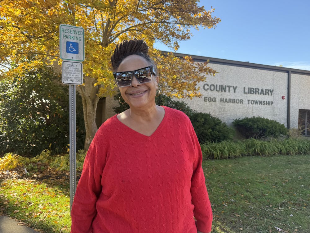 <p><em>Michele Davis voted in Egg Harbor Township. (Photo by Isabella Darcy)</em></p>