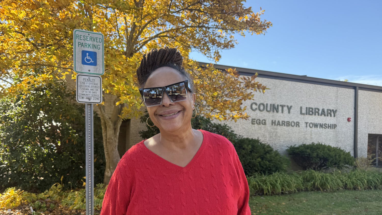 Michele Davis voted in Egg Harbor Township. (Photo by Isabella Darcy)