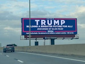 Elon Musk’s $1 million-a-day voter sweepstake was allowed to continue through Nov. 5 (Photo courtesy of Wikimedia Commons / “Trump. Building a brighter future for all. Endorsed by Elon Musk. 2024” by Oleg Yunakov. September 6, 2024).