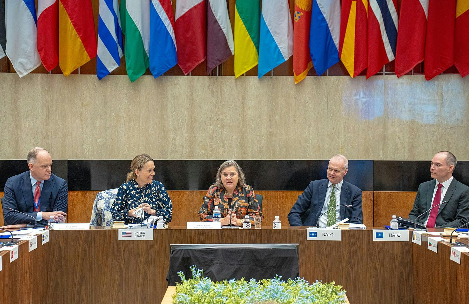 Turkey&#x27;s parliament voted to approve Sweden&#x27;s NATO membership, marking the culmination of about two years of policy-making and negotiations involving the countries and the United States (Photo courtesy of Wikimedia Commons / “Acting Deputy Secretary Under Secretary for Political Affairs Nuland Meets With Permanent Representatives From NATO Allies and Sweden (53217982150)” by U.S. Department of State. PD US DOS. September 27, 2023).  