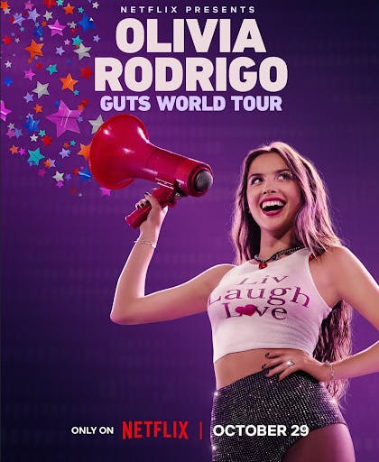 Olivia Rodrigo’s “GUTS” world tour hit Netflix on Oct. 29 (Photo courtesy of IMDb).