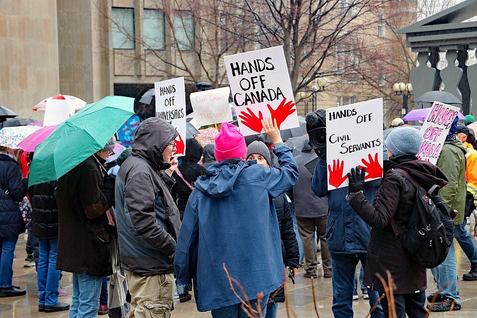 Thousands anti-Trump demonstrations emerge in cities across the United States, Canada and Mexico. (Photo courtesy of Wikimedia Commons / Can Pac Swire, April 5, 2025)