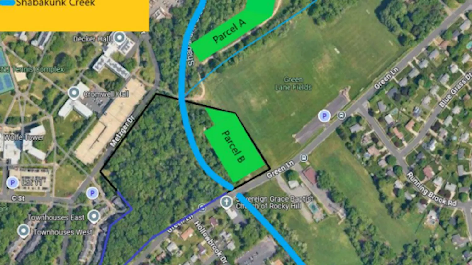 Map of tree planting, fencing plans. (Photo courtesy of Paul Romano)