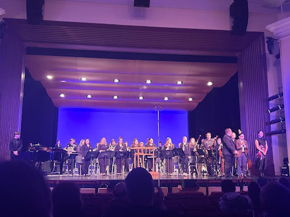 <p><em>The April 27 performance was held in Kendall Hall and consisted of five pieces (Photo by Jenna Rittman / Correspondent).</em></p>