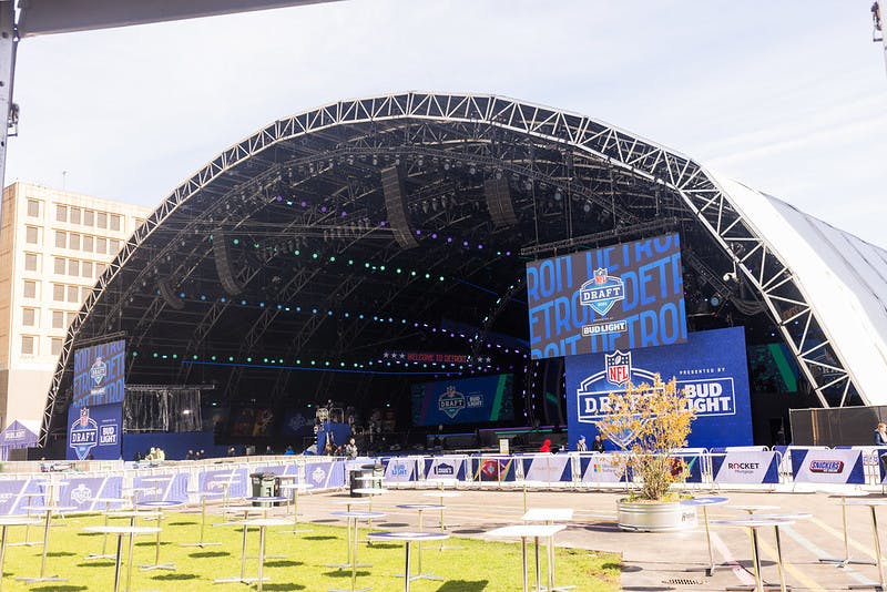 Detroit will be hosting the 2024 NFL Draft (Photo courtesy of City of Detroit / Flickr).