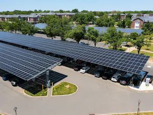 Solar panels in Lot 5 (Photo Courtesy of Anthony DePrimo).