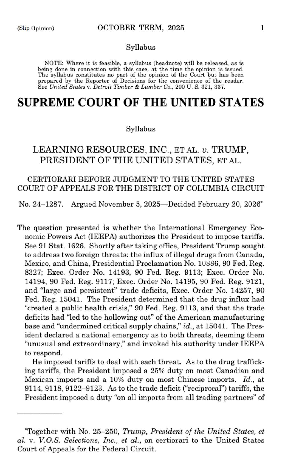 Supreme Court Opinion