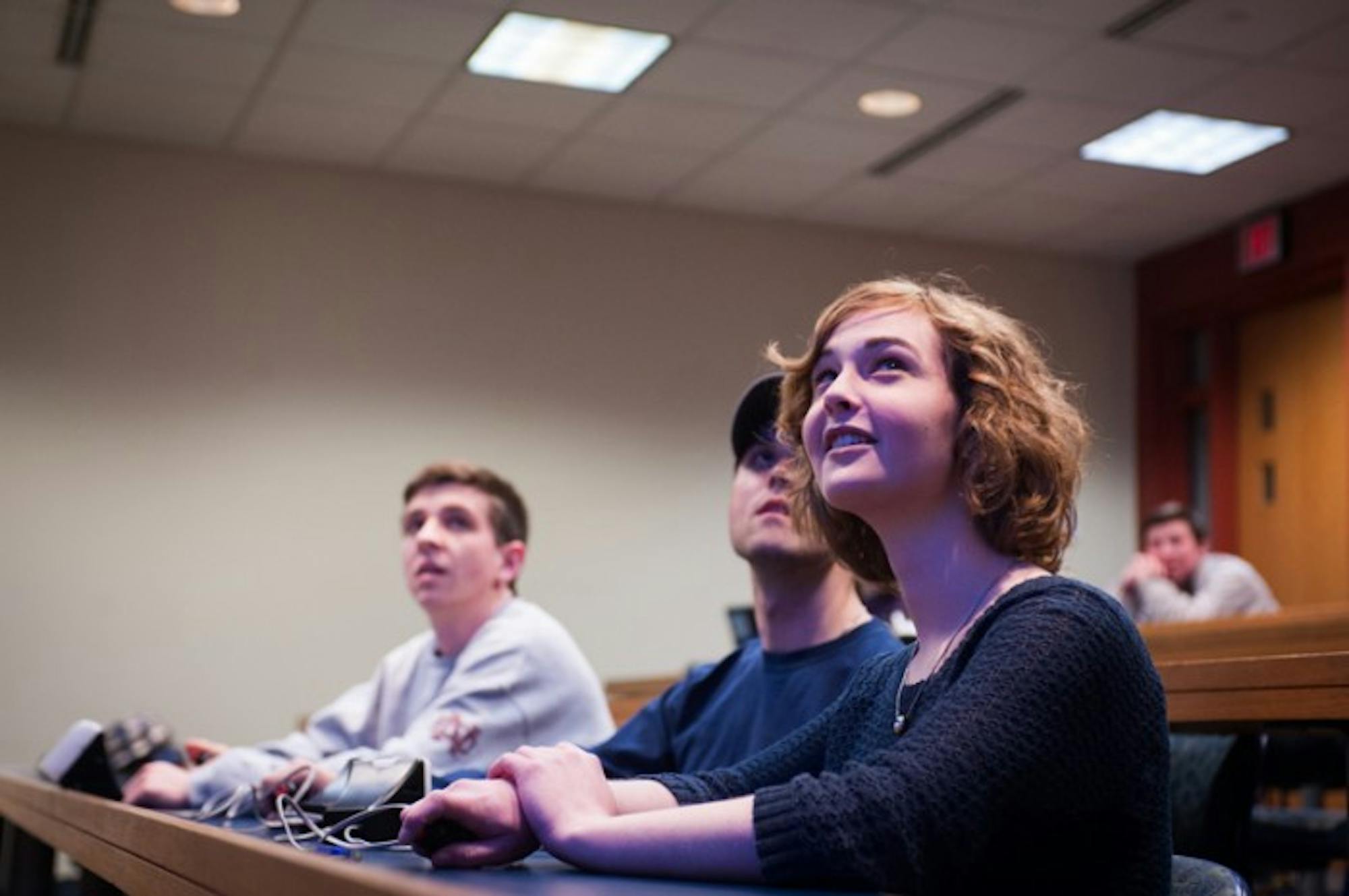 Students compete in the three-day Jeopardy! event, hosted by the Sophomore Class Council. Three of the participants have advanced to the finals, to be held Wednesday.