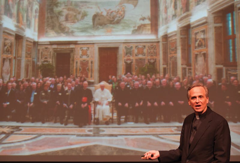 Jenkins-20140225-20140225-Annette-Sayre-Father-Jenkins-University-Initiatives-Talk-Washington-Hall