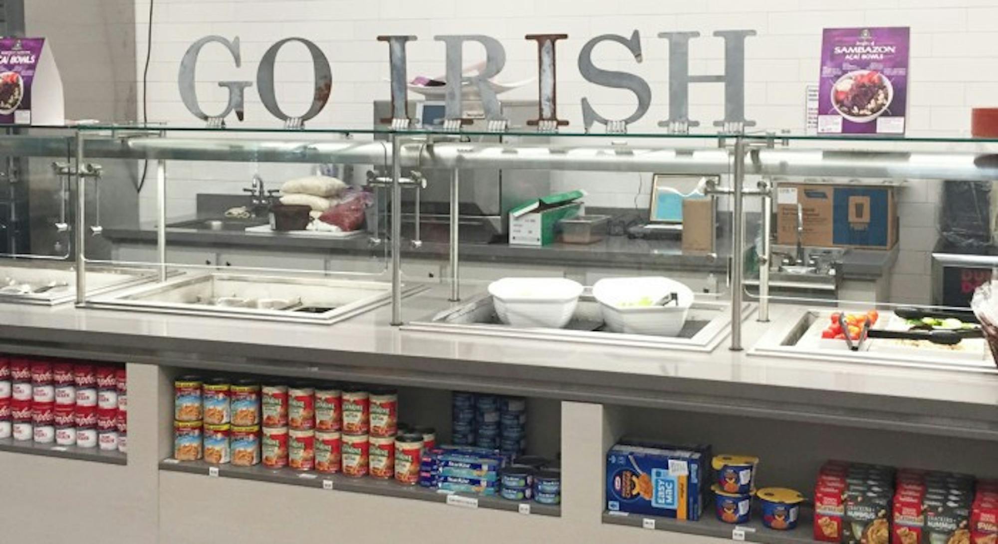 The Marketplace has replaced Grab ’n Go at North Dining Hall. The new dining venue features a la carte snack and meal options, but does not take meal swipes.