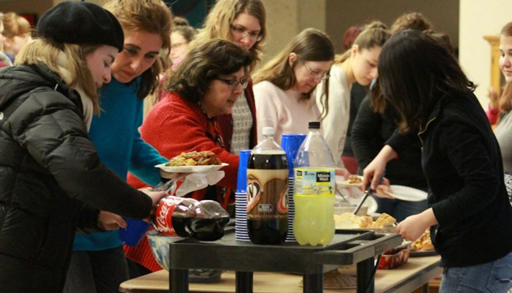 Saint Mary’s students tasted a family-style Tunisian meal at the third annual Diversity Dinner in Regina Hall’s Lounge on Monday.