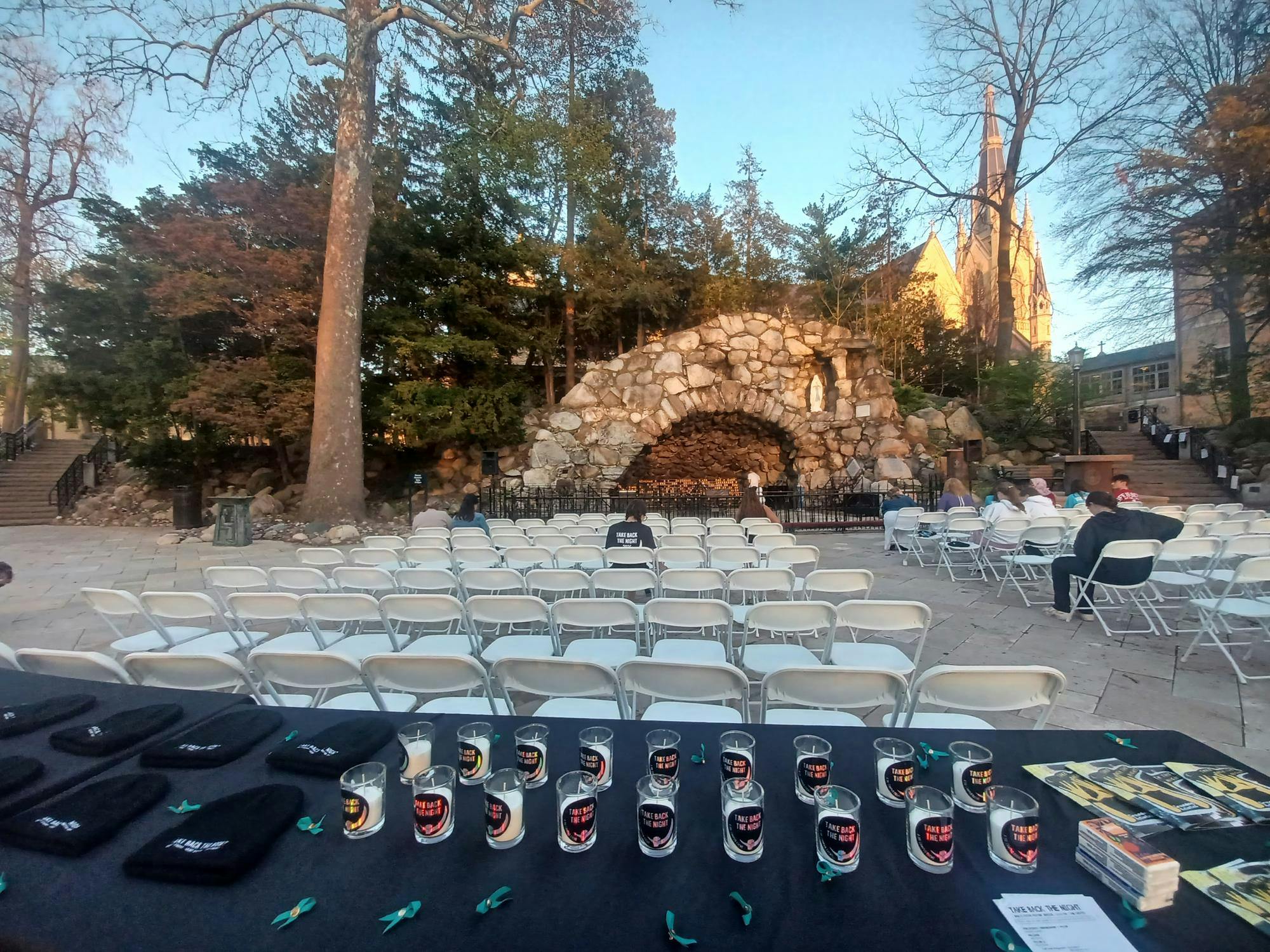 Prayer service held at the Grotto of Our Lady of Lourdes.jpg