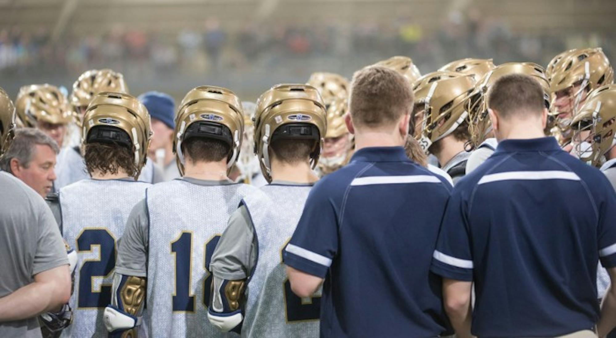 Notre Dame men's lacrosse team is this year's recipient of the 'Gamechanger' award for their service at the Dickinson Fine Arts Academy. The honoree is chosen by the ACC in partnership with United Way.